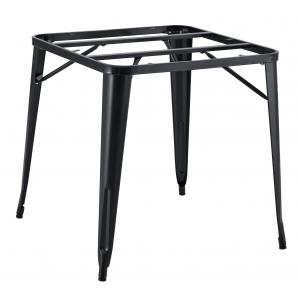 2 Bases de mesa tol ek, acero, negra, para tapa de 80 x 80 cms - 2 unidades
