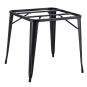 2 Bases de mesa tol ek, acero, negra, para tapa de 80 x 80 cms - 2 unidades