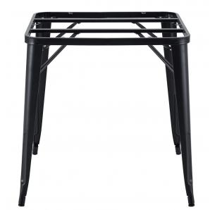 2 Bases de mesa tol ek, acero, negra, para tapa de 80 x 80 cms - 2 unidades