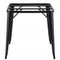 2 Bases de mesa tol ek, acero, negra, para tapa de 80 x 80 cms - 2 unidades