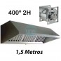 Campana con Motor Centrífugo 400º 2H 9/9, 3 Filtros de Carbono, 1,5 Metros Ancho, TSS15810FC400