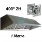 Campana con Motor Centrífugo 400º 2H 9/9, 2 Filtros de Carbono, 1 Metro Ancho, TSS10810FC400