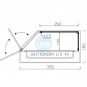 Vitrina Tapas Refrigerada, Motor Externo, 1,2 Metros, 6 Cubetas, Cristal Recto, Puertas Abatibles, LED, VGF6RINOX
