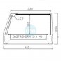 Vitrina Tapas Refrigerada, Motor Externo, 1,2 Metros, 6 Cubetas, Cristal Recto, Puertas Correderas, LED, Nogal, VGFR6R