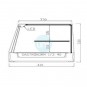 Vitrina Tapas Refrigerada, Motor Externo, 1,2 Metros, 6 Cubetas, Estante, Cristal Recto, Puertas Correderas, LED, VGFR6ER