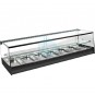 Vitrina Tapas Refrigerada, Motor Externo, 1,2 Metros, 6 Cubetas, Estante, Cristal Recto, Puertas Correderas, LED, VGFR6ER