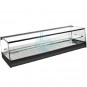 Vitrina Tapas Refrigerada, Motor Externo, 1,2 Metros, 2 Parrillas, Estante, Cristal Recto, Puertas Correderas, LED, VGFR120ER
