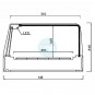 Vitrina Tapas Refrigerada, Motor Externo, 1,5 Metros, 3 Parrillas, Cristal Recto, Puertas Correderas, LED, VG20RF150GR