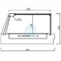 Vitrina Tapas Encastrable en Barra, Motor Externo, 1,2 Metros, 6 Cubetas, Cristal Curvo, Puertas Correderas, LED, VGMFR6