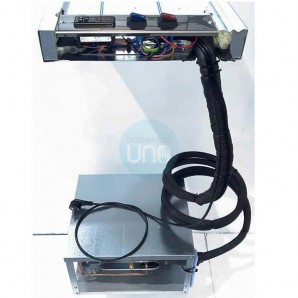 Placa Fría para Barra, 1,2 Metros, 2 Parrillas, Motor Externo, Cristal Desmontable, Abierta Atrás, VGPF120
