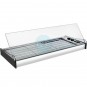 Placa Fría para Barra, 1,2 Metros, 2 Parrillas, Motor Externo, Cristal Desmontable, Abierta Atrás, VGPF120