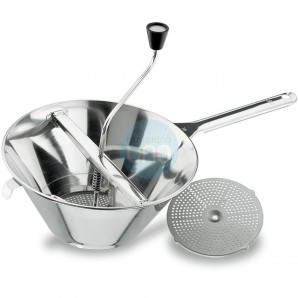 Pasapurés Profesional en Acero inoxidable, 3,5 Litros, Ø 30 cm, Disco Ø 16,5 cm, Lacor