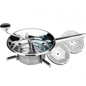 Pasapurés Profesional en Acero inoxidable, 1,5 Litros, Ø 24 cm, Disco Ø 13,5 cm, Lacor