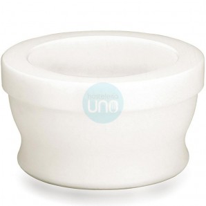 Mortero Grande de Polietileno Premium Ø 18 cm, Blanco, con Mazo, Lacor