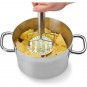 Prensador de Patatas en Acero inoxidable, 24 cm Alto, ideal Puré de Patata, Tomate, Calabaza, Plátano, Lacor