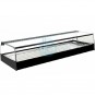 Vitrina Tapas Refrigerada, Motor Externo, 1,2 Metros, 2 Parrillas, Cristal Recto, Puertas Correderas, LED, VGT120
