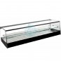 Vitrina Tapas Refrigerada, Motor Externo, 1,2 Metros, 2 Parrillas, Estante, Cristal Recto, Puertas Correderas, LED, VGT120E