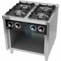 Cocina a Gas con Mueble, 4 Fuegos, 80 cm Ancho, Fondo 75 cm, HR Fainca HRC4F750E