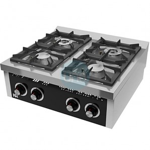 Cocina a Gas con Sobremesa, 4 Fuegos, 80 cm Ancho, Fondo 75 cm, HR Fainca HRC4F750S