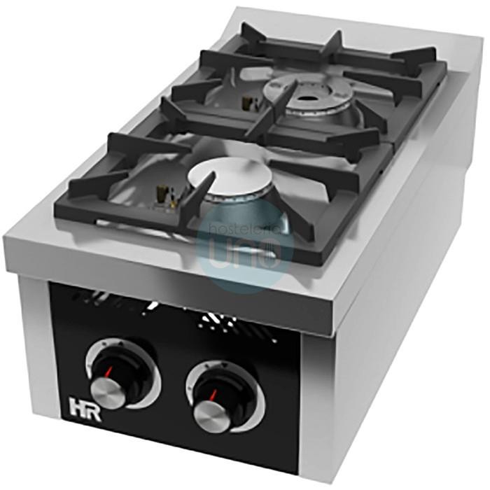 Cocina a Gas con Sobremesa, 2 Fuegos, 40 cm Ancho, Fondo 75 cm, HR Fainca HRC2F750S Cocina a Gas con Sobremesa, 2 Fuegos, 40 cm Ancho, Fondo 75 cm, HR Fainca HRC2F750S