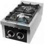 Cocina a Gas con Sobremesa, 2 Fuegos, 40 cm Ancho, Fondo 75 cm, HR Fainca HRC2F750S