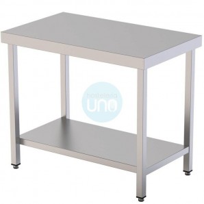 Mesa Central, 1,9 Metros Ancho, 1 Estante, Fondo 65 cm, Alto 92 cm, Acero inoxidable, DC2065MC