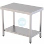 Mesa Central, 1,9 Metros Ancho, 1 Estante, Fondo 35 cm, Alto 92 cm, Acero inoxidable, DC2035MC