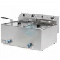Freidora Eléctrica Trifásica, 10+10 Litros Cuba Doble, Grifo de Vaciado, HR Fainca HRFD10L10LTRIFC