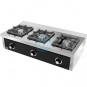 Cocina a Gas Sobremesa 1,2 Metros Ancho, 3 Fuegos, Fondo 60 cm, HR Fainca HRC3F600S