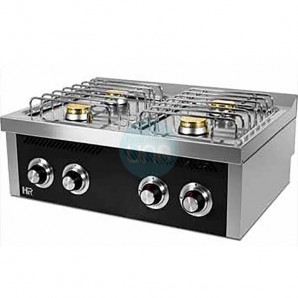Cocina a Gas con Sobremesa, 4 Fuegos, 80 cm Ancho, Fondo 60 cm, HR Fainca HRCB4F600S