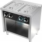 Cocina a Gas con Mueble, 4 Fuegos, 80 cm Ancho, Fondo 60 cm, HR Fainca HRCB4F600E