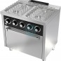 Cocina a Gas con Horno a Gas, 4 Fuegos, 80 cm Ancho, Fondo 60 cm, HR Fainca HRCB4F600H