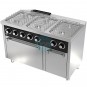Cocina a Gas con Horno a Gas, 6 Fuegos, 1,2 Metros Ancho, Fondo 60 cm, HR Fainca HRCB6F600H