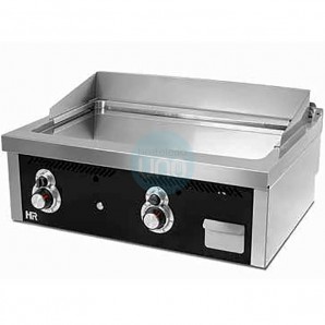 Frytop Cromo Duro Sobremesa a Gas 80x60 cm, 2 Quemadores, HR Fainca FT6008SCR