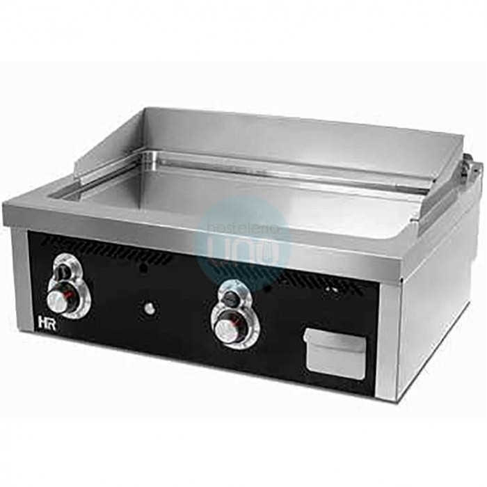 Frytop Cromo Duro Sobremesa a Gas 80x60 cm, 2 Quemadores, HR Fainca FT6008SCR