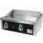 Frytop Cromo Duro Sobremesa a Gas 80x60 cm, 2 Quemadores, HR Fainca FT6008SCR