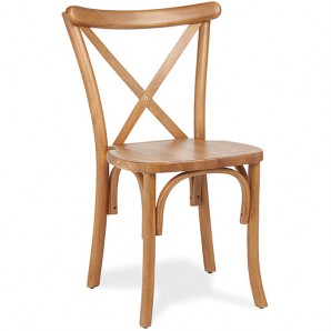 Silla Crossback de Madera de Haya Barnizada, Color Nogal, interior, MRMIR01