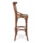 Taburete Crossback de Madera de Haya Barnizada, Color Nogal, interior, MRMIRBAR1