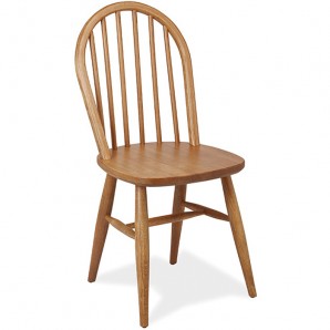 Silla de Madera de Haya Barnizada, Color Nogal, interior, MR-ROS1