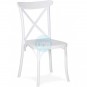 Silla Crossback Blanca Apilable, Polipropileno inyectado a Gas, MR1123.BLANCO