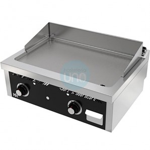 Frytop Acero Rectificado a Gas 80x60 cm, 2 Quemadores, Sobremesa, HR Fainca HRFT6008S