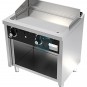 Frytop Cromo Duro a Gas 80x60 cm, 2 Quemadores, con Mueble, HR Fainca FT6008ECR