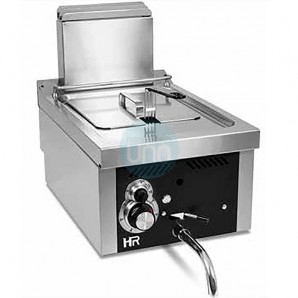 Freidora a Gas de Sobremesa, 1 Cuba de 8 Litros, Grifo Vaciado, HRG8L600S