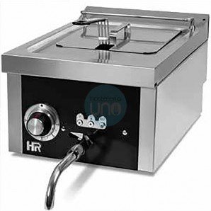 Freidora Eléctrica Trifásica, 10 Litros Cuba Simple, Grifo de Vaciado, HR Fainca HR10L8T600S