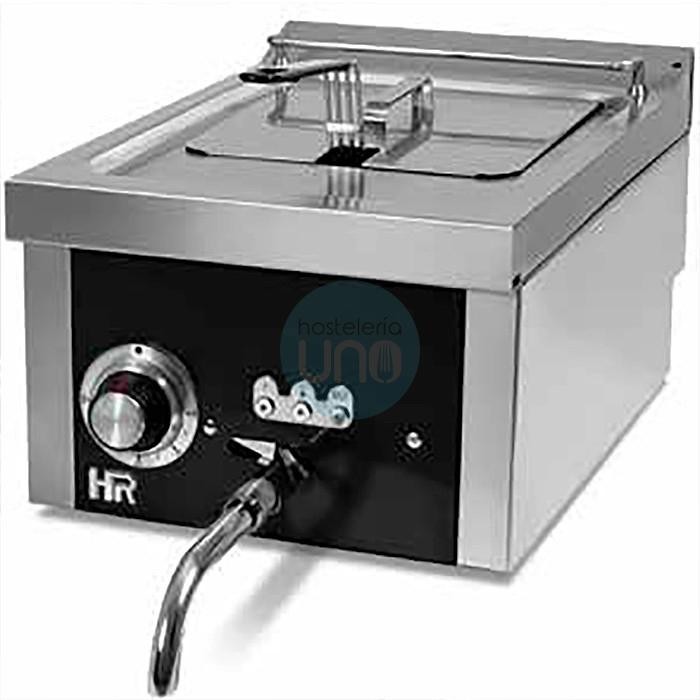 Freidora Eléctrica Trifásica, 10 Litros Cuba Simple, Grifo de Vaciado, HR Fainca HR10L8T600S