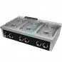 Cocina a Gas Sobremesa, 6 Fuegos, 1,2 Metros Ancho, Fondo 75 cm, HR Fainca HRB6F750S
