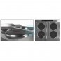 Cocina Eléctrica con Horno Eléctrico, Trifásica, 4 Placas, 80 cm Ancho, Fondo 75 cm, Gratinador, HR Fainca HRE4P750H