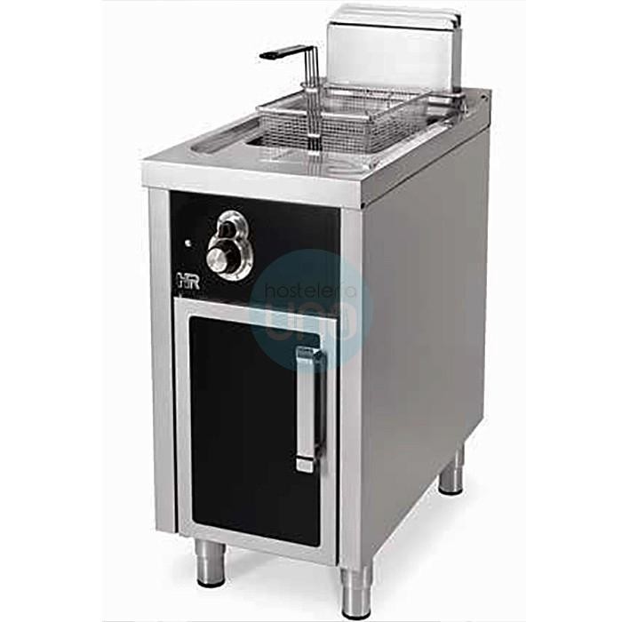 Freidora a Gas de Pie, 1 Cuba de 12 Litros, Fondo 75 cm, con Puerta y Armario, HR Fainca FDG12L750E Freidora a Gas de Pie, 1 Cuba de 12 Litros, Fondo 75 cm, con Puerta y Armario, HR Fainca FDG12L750E