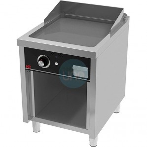 Frytop de Pie, Acero Rectificado a Gas, Placa 60x75 cm, 1 Quemador, Fondo 75 cm, HR Fainca FT7506E