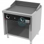 Frytop de Pie, Acero Rectificado a Gas, Placa 80x75 cm, 2 Quemadores, Fondo 75 cm, HR Fainca FT7508E